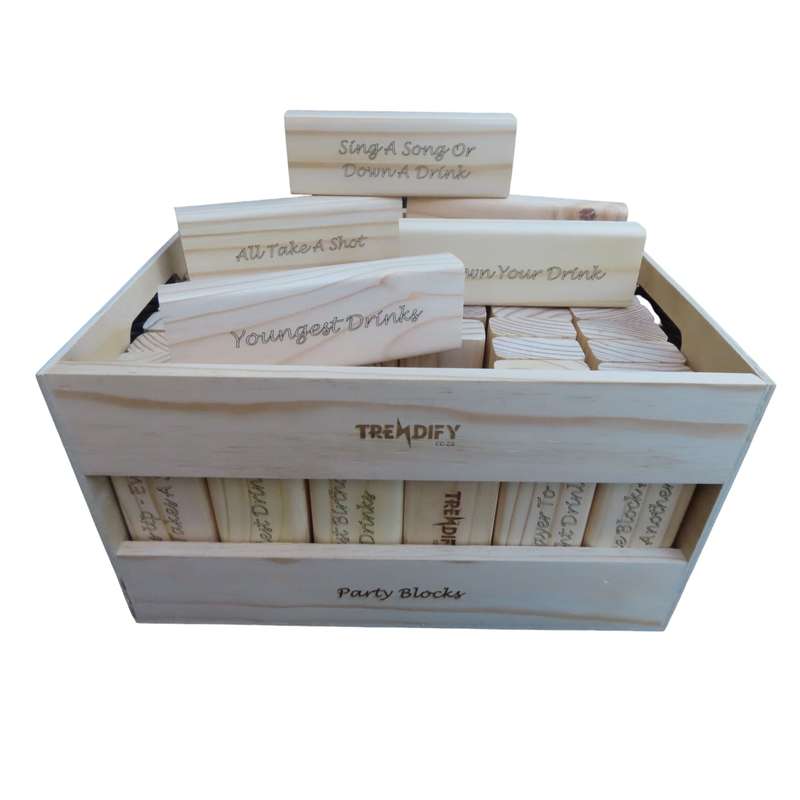 Trendify Giant Party Stacking-like Building Blocks with Crate
