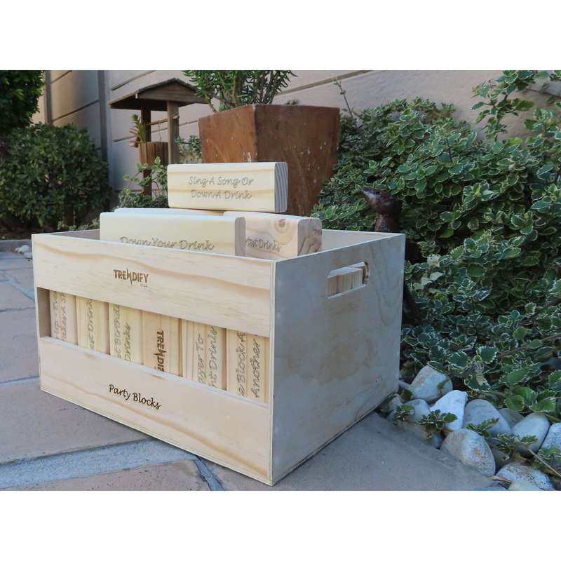 Trendify Giant Party Stacking-like Building Blocks with Crate