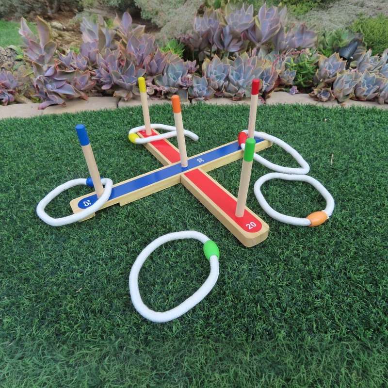Trendify Quoits (Ring Toss) Wooden Game with Bag