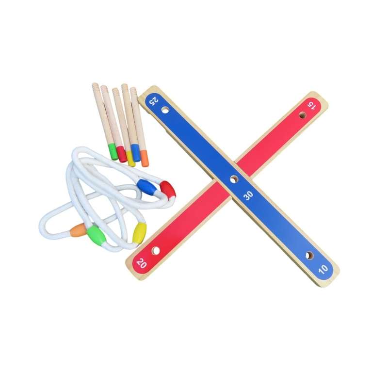 Trendify Quoits (Ring Toss) Wooden Game with Bag
