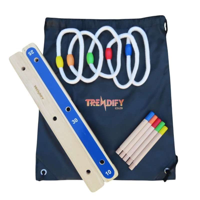 Trendify Quoits (Ring Toss) Wooden Game with Bag
