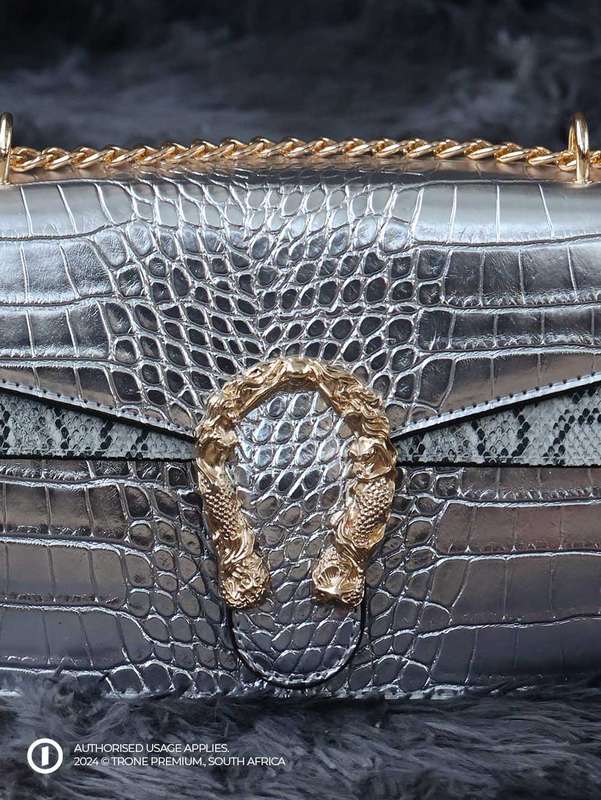 African Aura Designer Bag - Silver