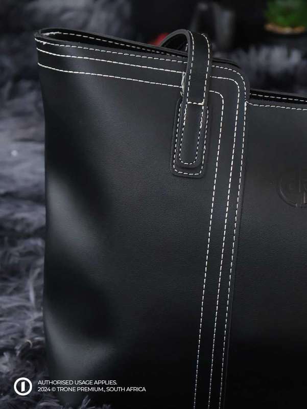 Debbie Patricks' Large Threaded Tote Bag - Black
