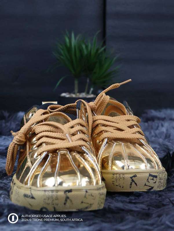 Glossy Glacia II Sneakers - Gold