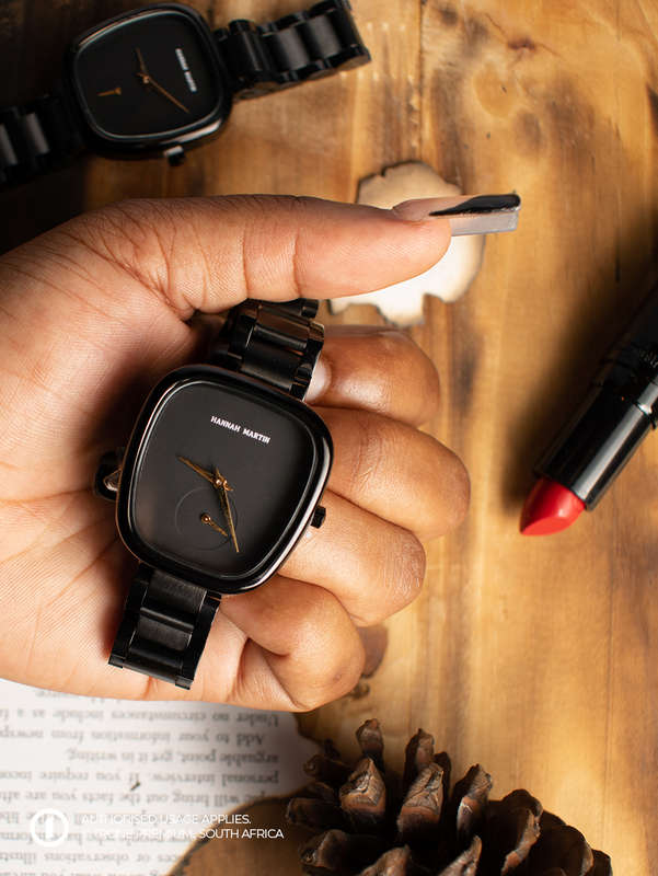 Hannah Martins blush Watch  Chrome Black