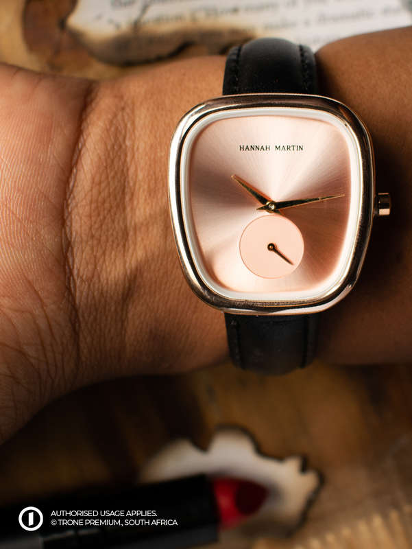 Hannah Martins blush Watch - Gold + Black
