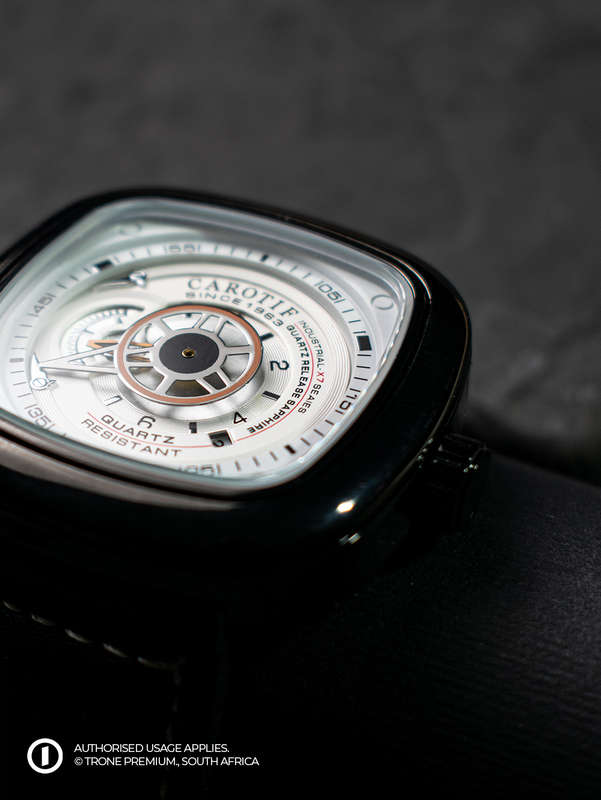 Carotif Mechanical Watch - Black+White