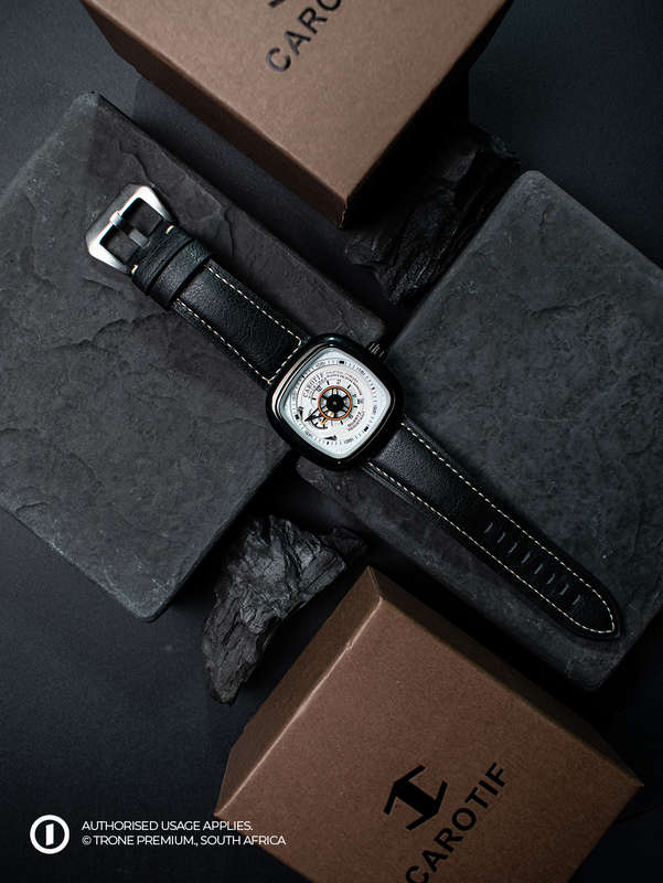 Carotif Mechanical Watch - Black+White