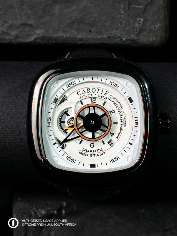 Carotif Mechanical Watch - Black+White