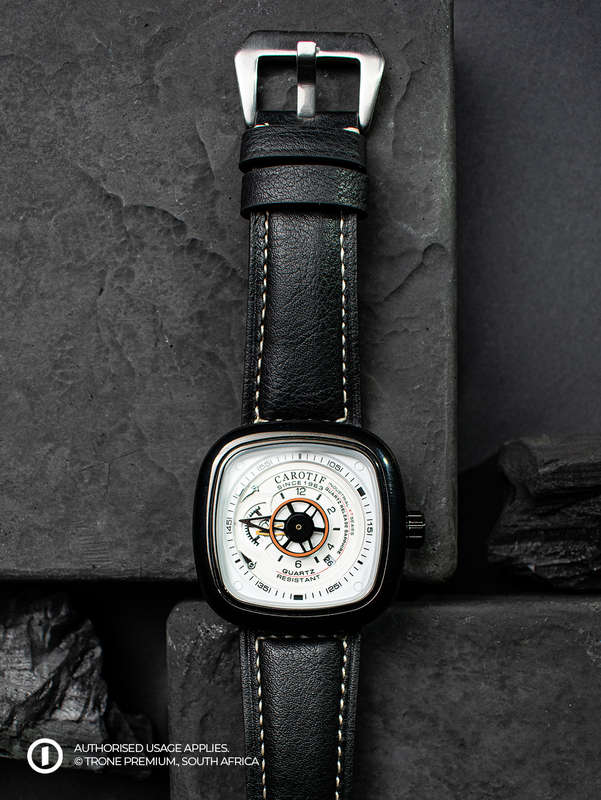 Carotif Mechanical Watch - Black+White