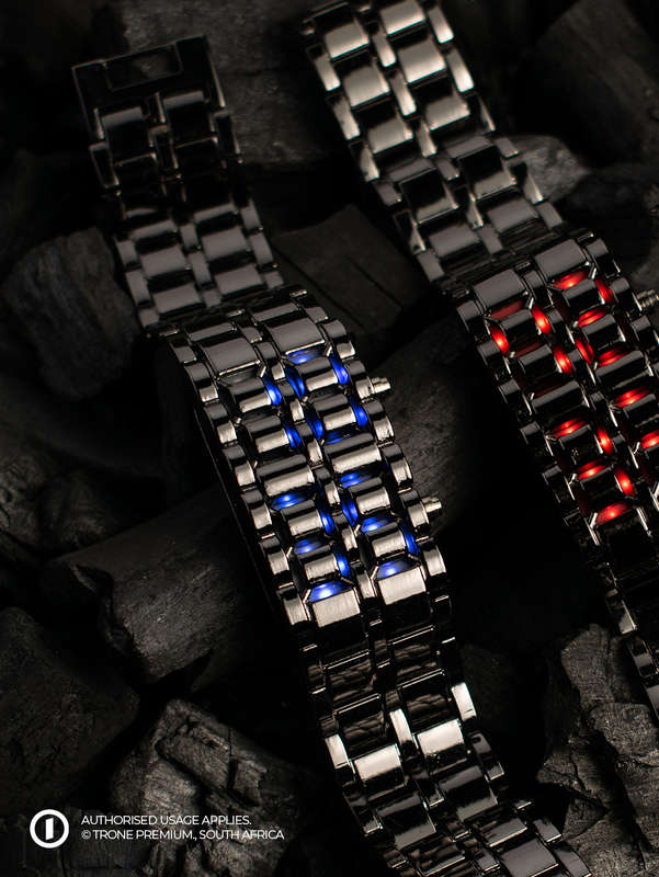 Coated Chain Watch - Red LED