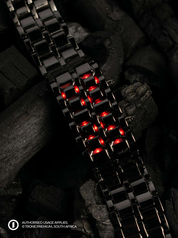 Coated Chain Watch - Red LED