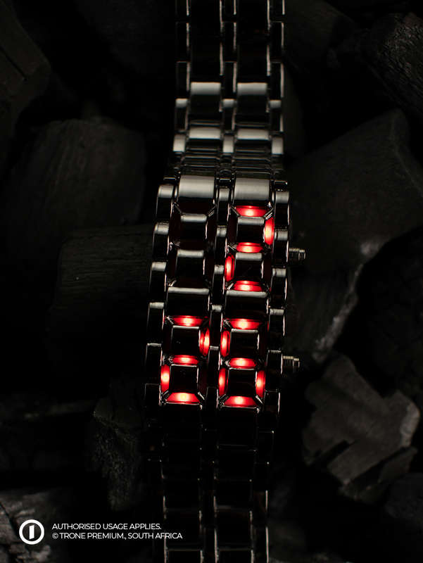 Coated Chain Watch - Red LED