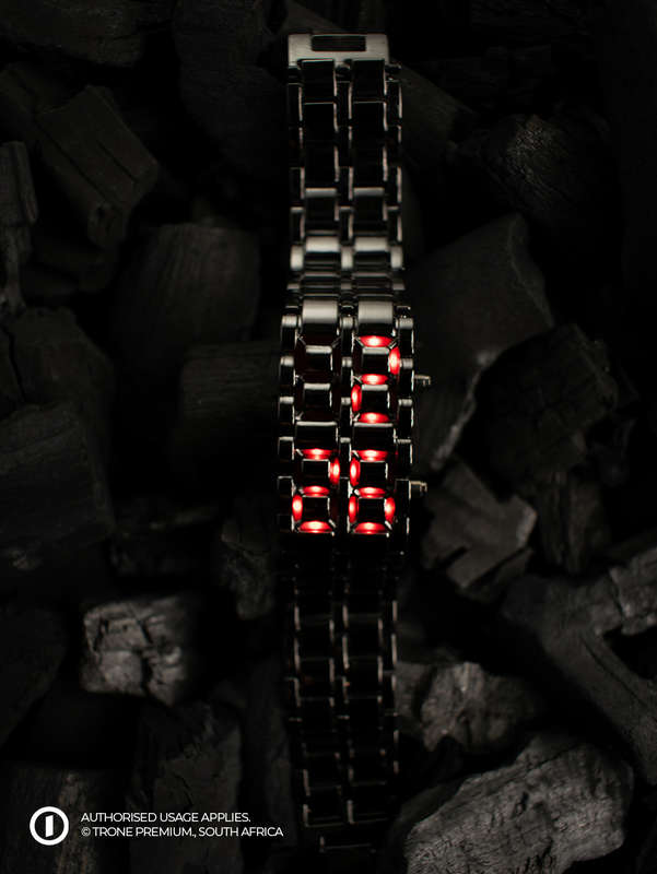 Coated Chain Watch - Red LED