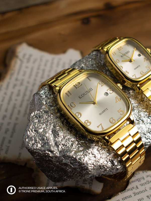 Koushi Couple Watch - Yellow Gold