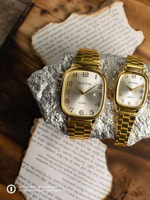 Koushi Couple Watch - Yellow Gold