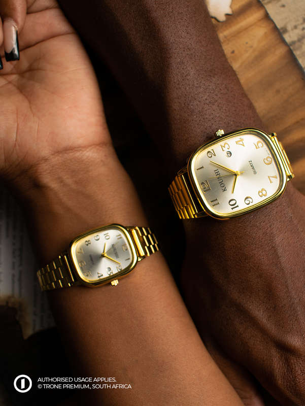 Koushi Couple Watch - Yellow Gold