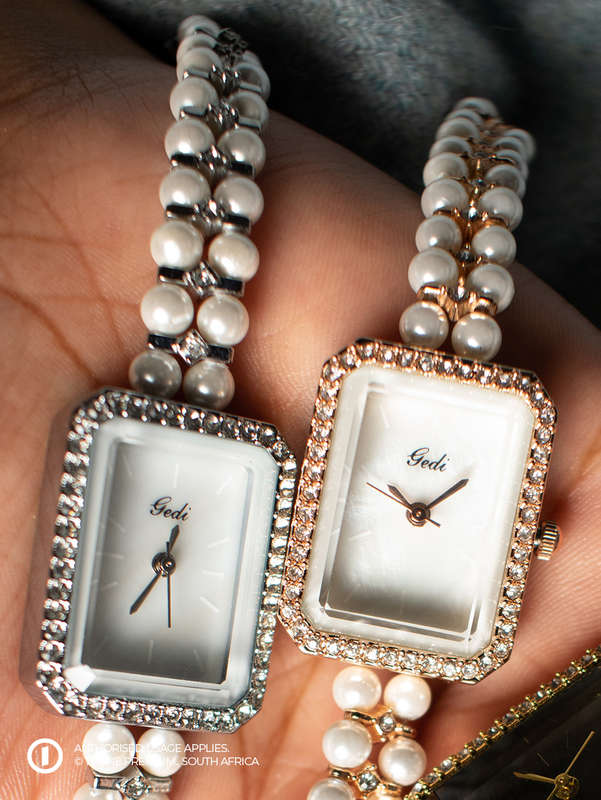 Premium Pearl Laced - Rose Gold Watch