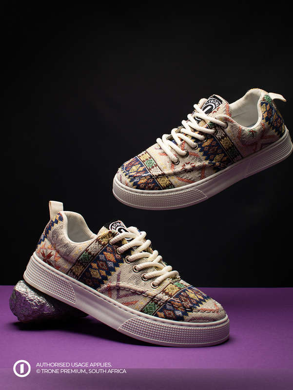 Heritage Sneakers - Grey Pattern
