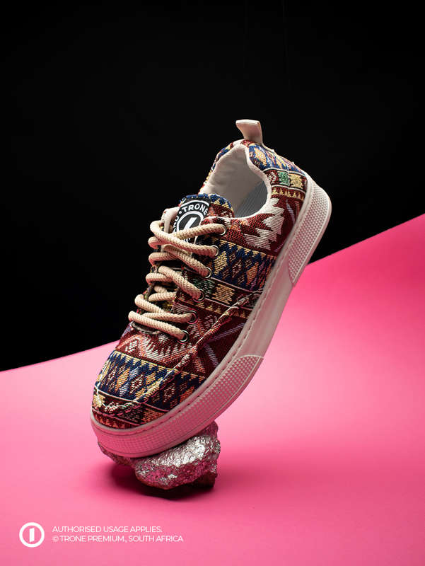 Heritage Sneakers - Dark Red Pattern