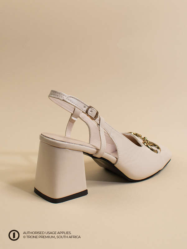 Trone x Riveria Slingback - Nude