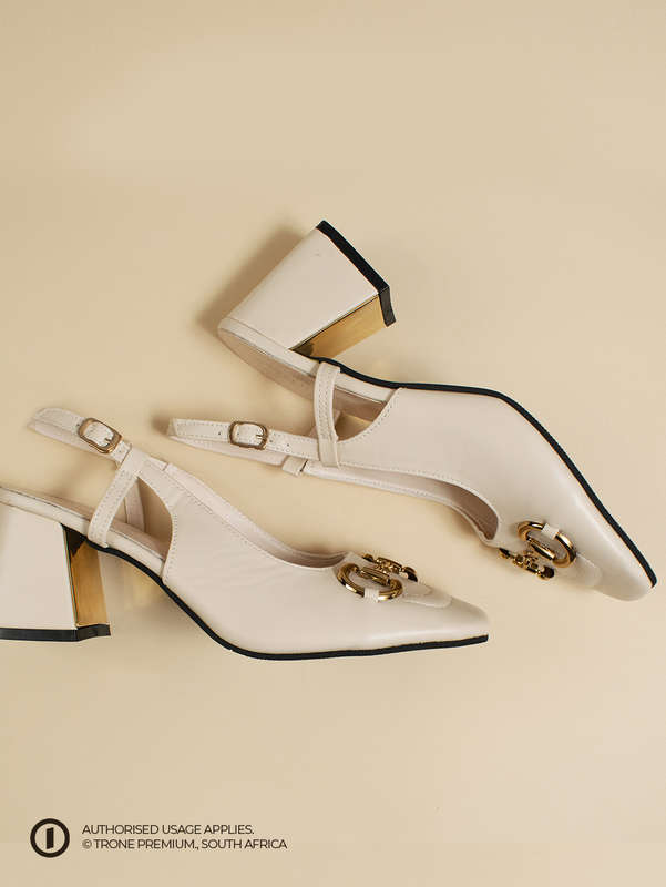 Trone x Riveria Slingback - Nude