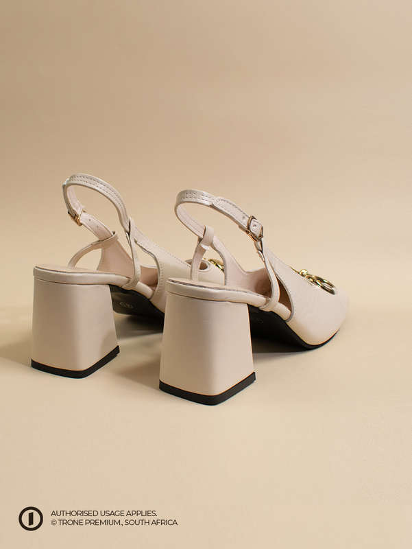 Trone x Riveria Slingback - Nude
