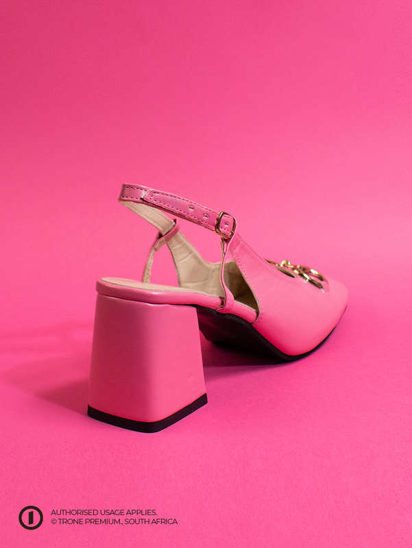 Trone x Riveria Slingback - Ruby Pink