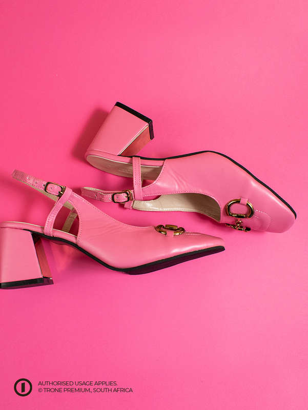 Trone x Riveria Slingback - Ruby Pink