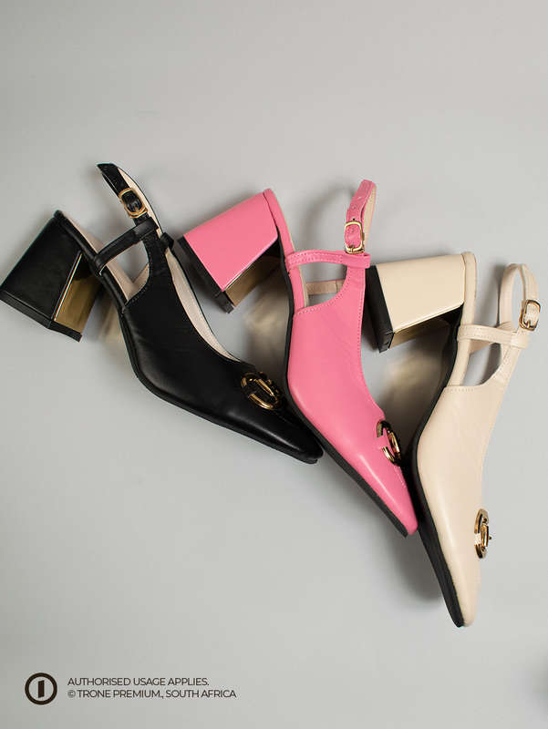 Trone x Riveria Slingback - Ruby Pink