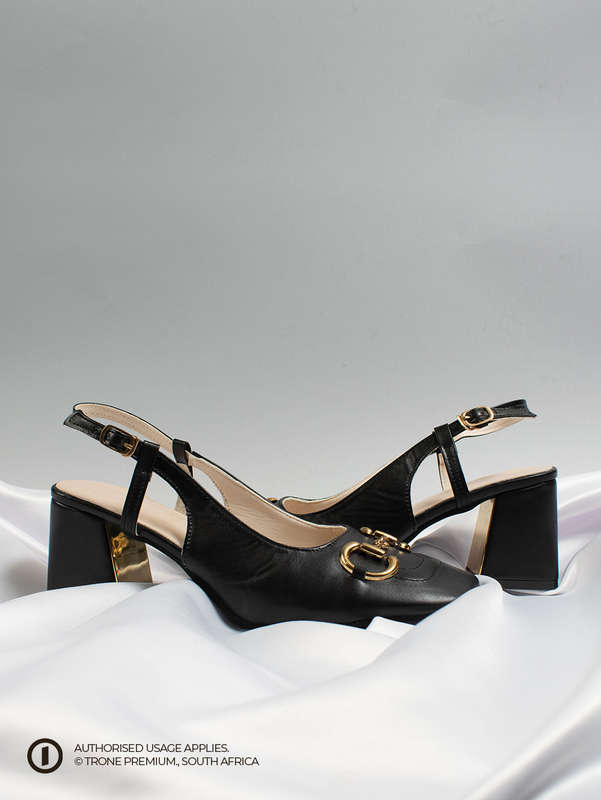 Trone x Riveria Slingback - Black