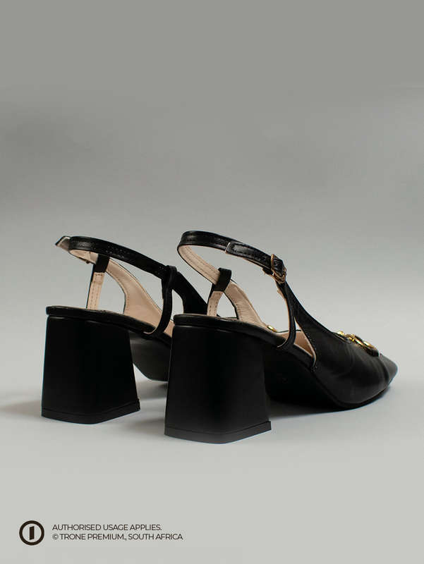Trone x Riveria Slingback - Black