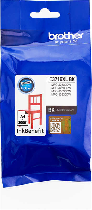 Brother High Yield Black Cartridge for MFCJ3530 ~ MFCJ3930 ~ MFCJ2330DW ~ MFCJ2730DW
