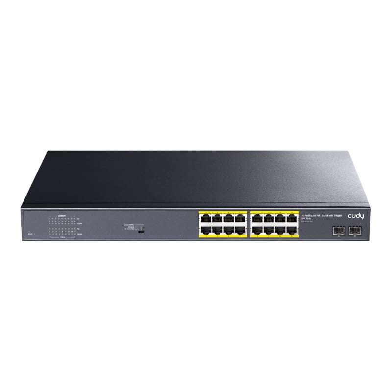Cudy 16-Port BASE-T Gigabit,2-Port 1000 BASE-X SFP,PoE+ 200W
