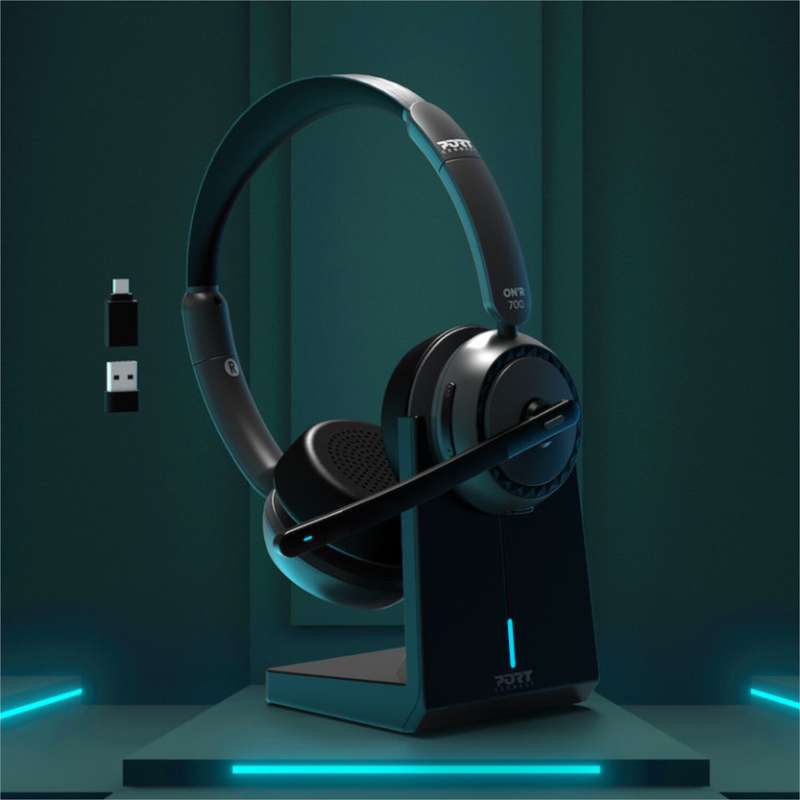 Port Connect ONR 700 Bluetooth Wireless Headset with Noise Cancellation