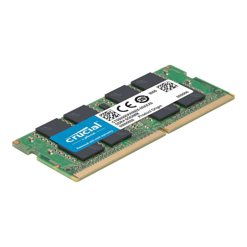 Crucial 16GB DDR4 3200 MHz SO-DIMM Single Ranked Memory