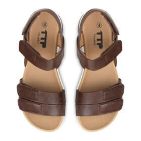 TTP Ladies Platform Sandals with Velcro Strap