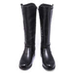 TTP Knee High Boot with Ankle Decor and Elasticated Back Shaft XB8227