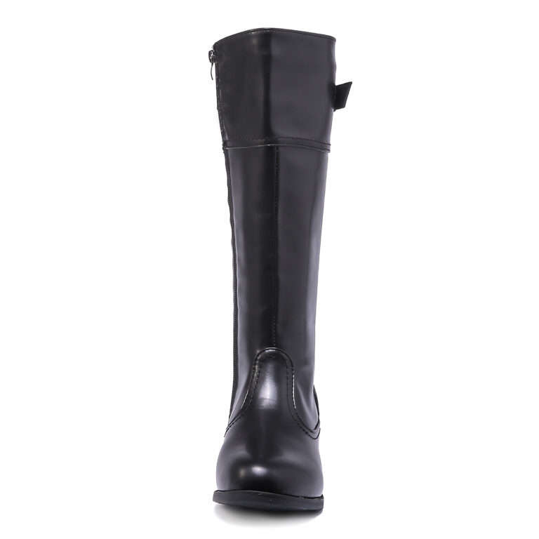 TTP Knee High Boot with Buckle Decor and Elasticated Back Shaft XB8229