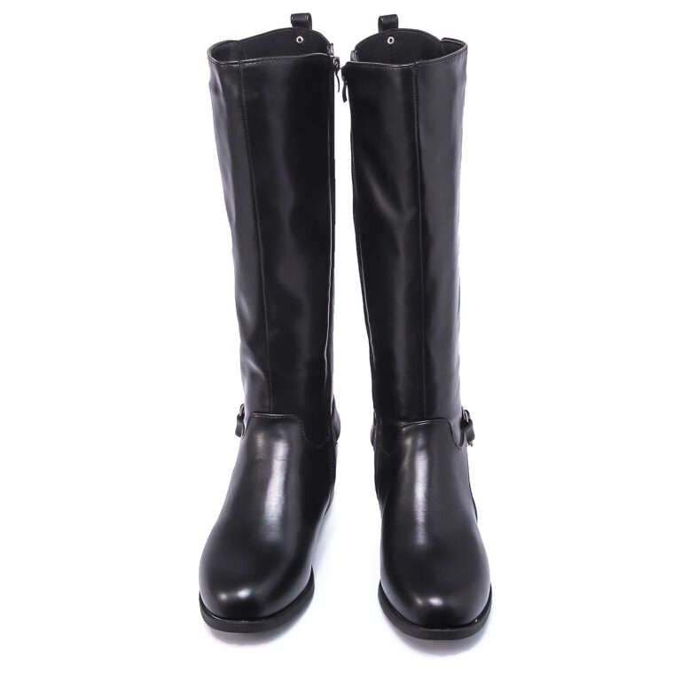TTP Knee High Side Zipper Boot with Elasticated Back Shaft XB8230