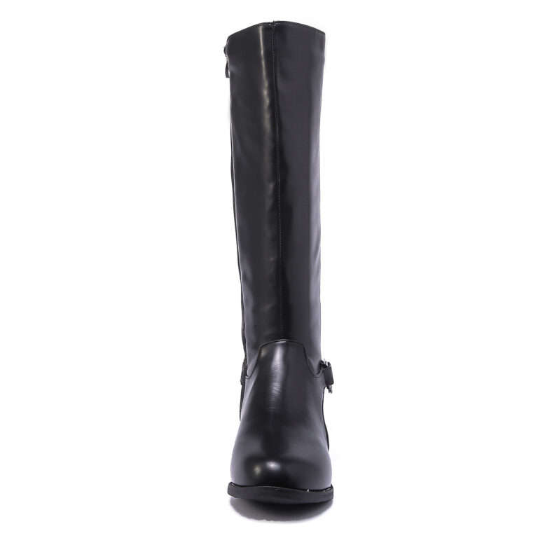 TTP Knee High Side Zipper Boot with Elasticated Back Shaft XB8230