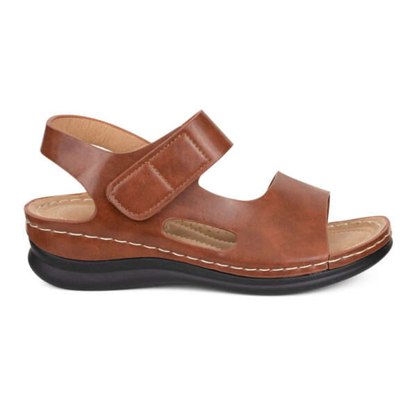 TTP Ladies Comfortable Hook & Loop Strap Sandal L18814
