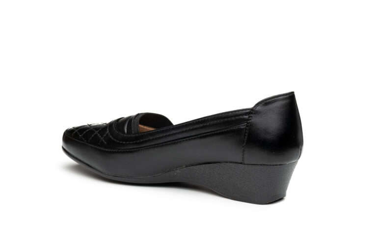 TTP Classic Wedge Heel Courts with Patterned Vamp