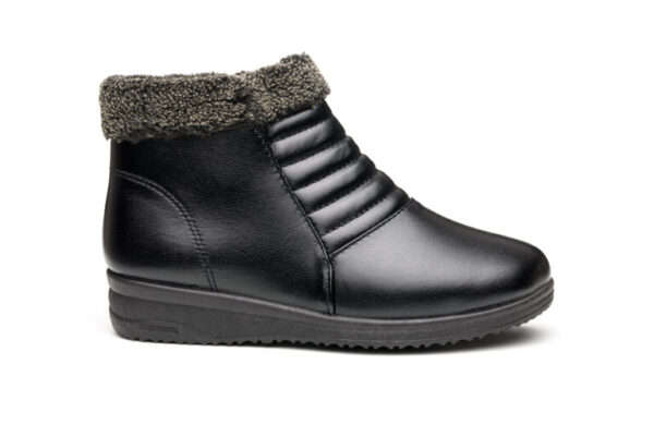 TTP Women's Winter Ankle Boots with Patterned PU Upper XB210401