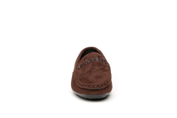 TTP Women's Suede Moccasin with Metal Classic Decor on Vamp