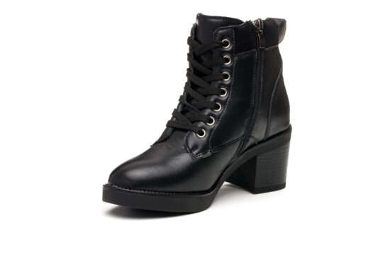 TTP Ladies Block Heel Lace-Up Ankle Boots XB85697