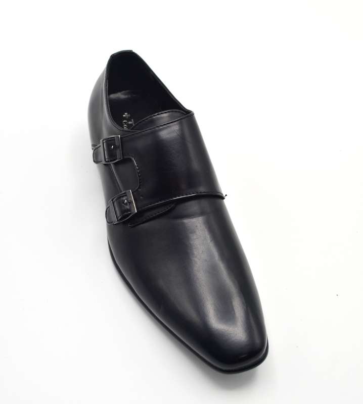 TTP Men's Classic Monk Strap Dress Shoe