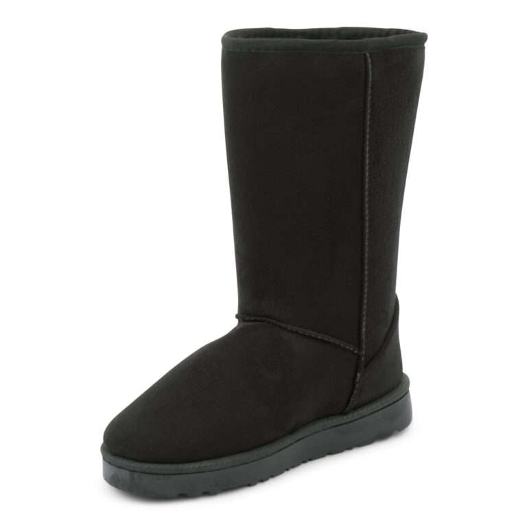 TTP Women's Suede Simple Mid-Calf Polar Boots