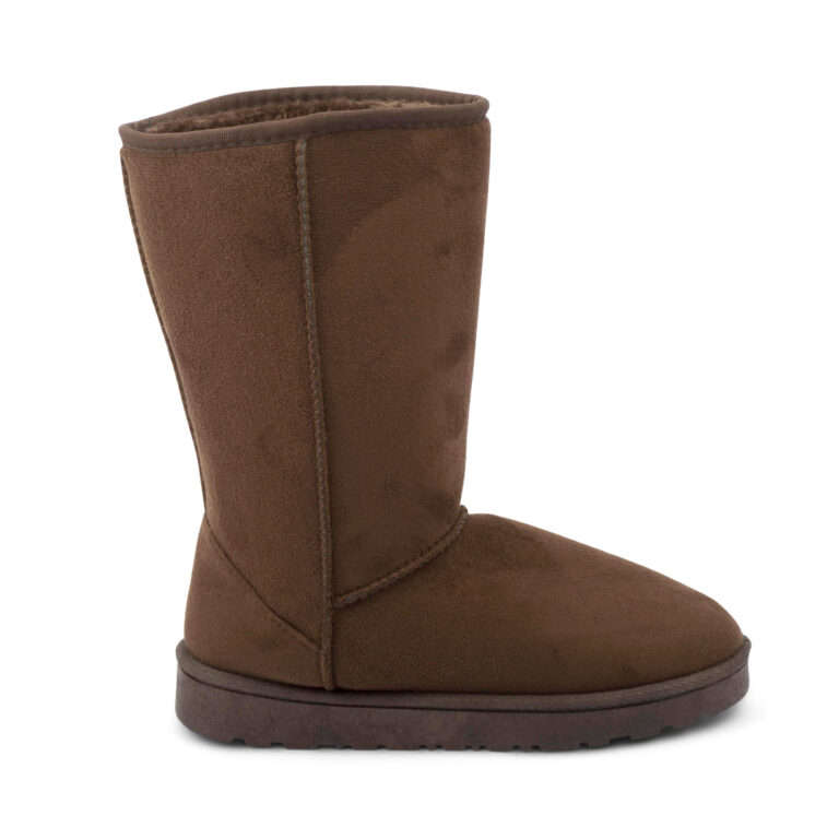 TTP Women's Suede Simple Mid-Calf Polar Boots
