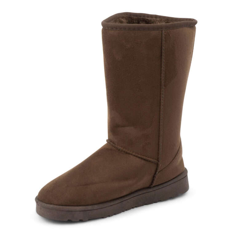 TTP Women's Suede Simple Mid-Calf Polar Boots
